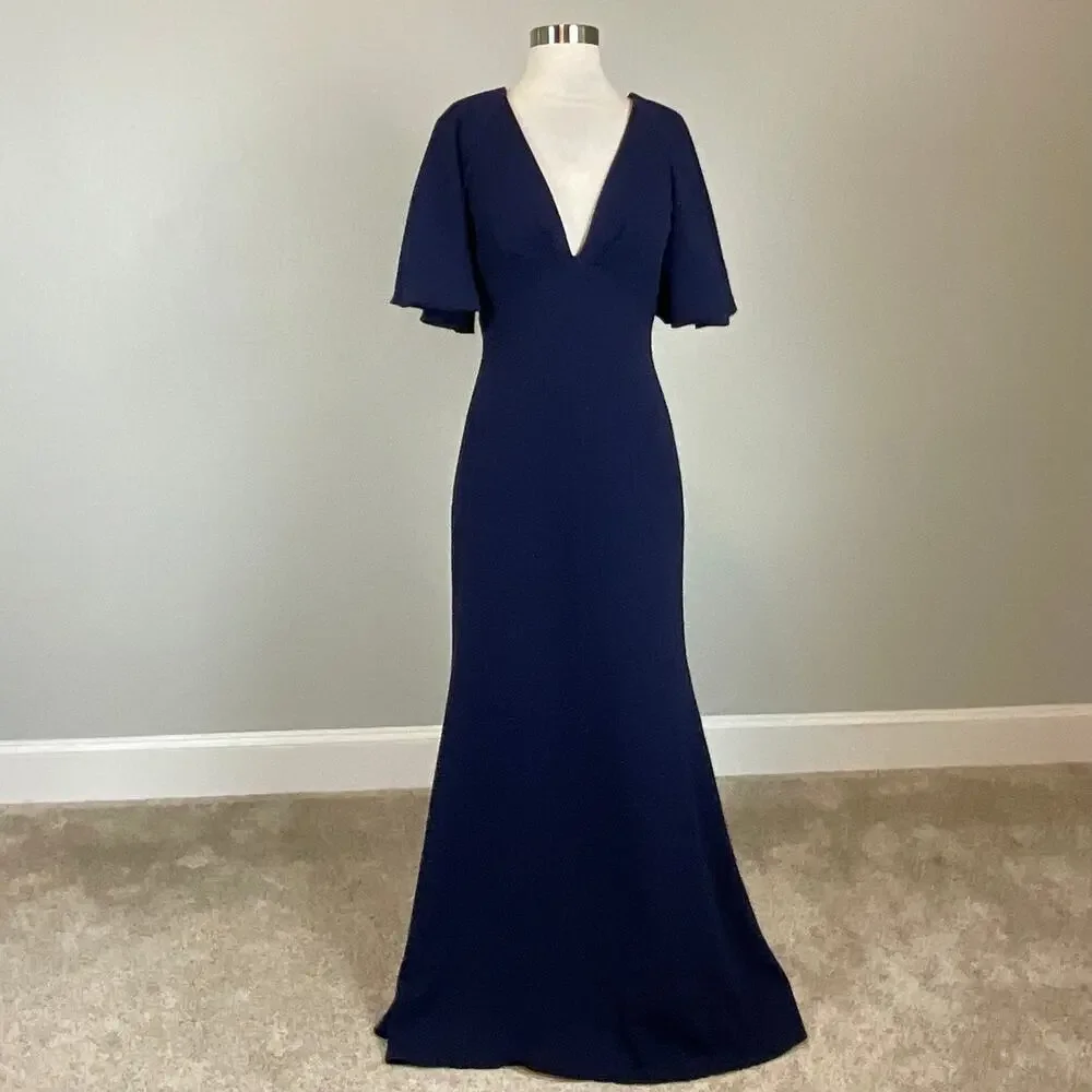 black flare sleeve dress Vintage – WithLoveStudios Stylish Backless Dress with Color:Garnet Red group-117